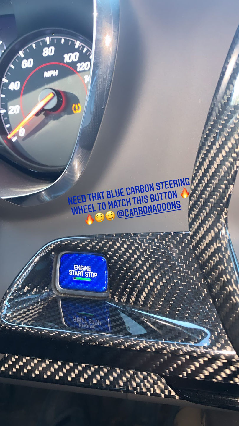 Customer photo review of Start/Stop Button Surround Trim Cover for 2016-2020 6th Gen Chevy Camaro