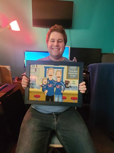 Customer photo review of Personalized Bob’s 🍔  Custom Portrait
