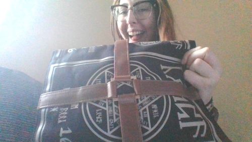 Customer photo review of Spell Book Canvas Cross-body Bag