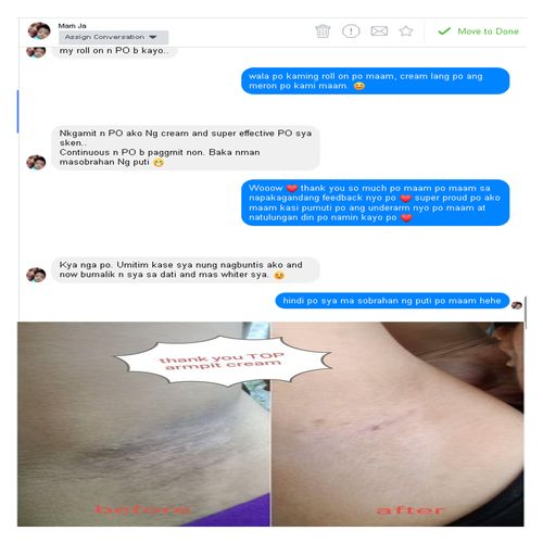 Customer photo review of TOP DEO CREAM PROMO PACKAGE