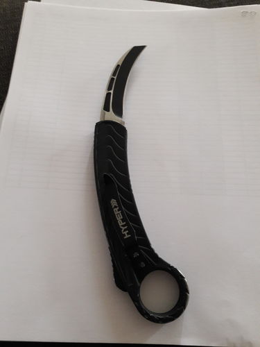 Customer photo review of REAPER KARAMBIT OTF (CARBON)