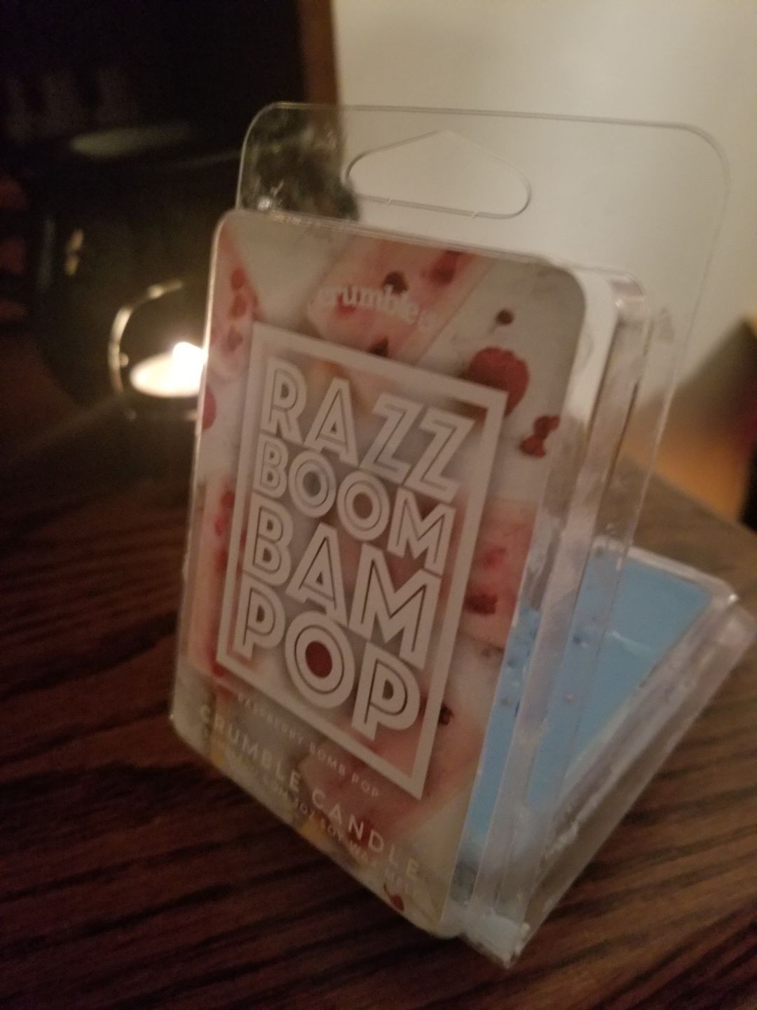 Customer photo review of Razz Boom Bam Pop! Wax Melts
