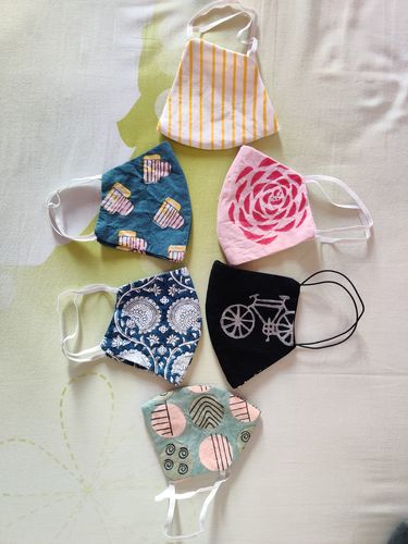 Customer photo review of Assorted Face Masks - Set of 20