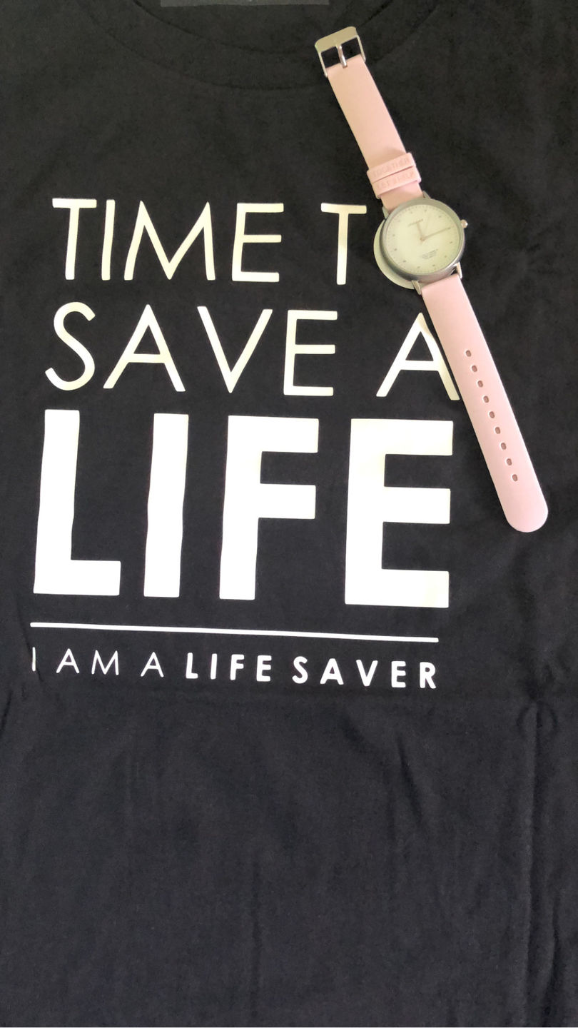Customer photo review of Life Saver Watch 4.0 – Pink