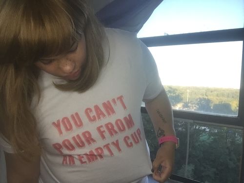 Customer photo review of Stop Letting Doubt Control You -- T-Shirt