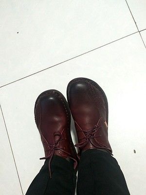 Customer photo review of Retro Leather Handmade Shoes Soft Bottom 35-43 | Gift Shoes