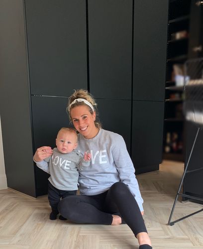 Customer photo review of LOVE Family Matching Sweaters (MRK X)