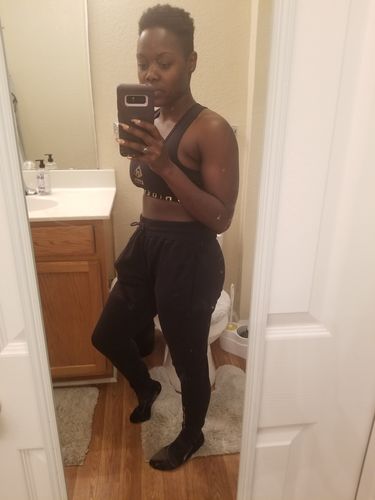 Customer photo review of IAM Joggers