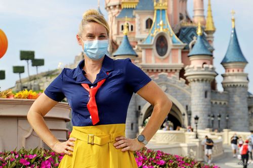 Customer photo review of Robe Année 50 A Bouton Patchwork avec Ceinture