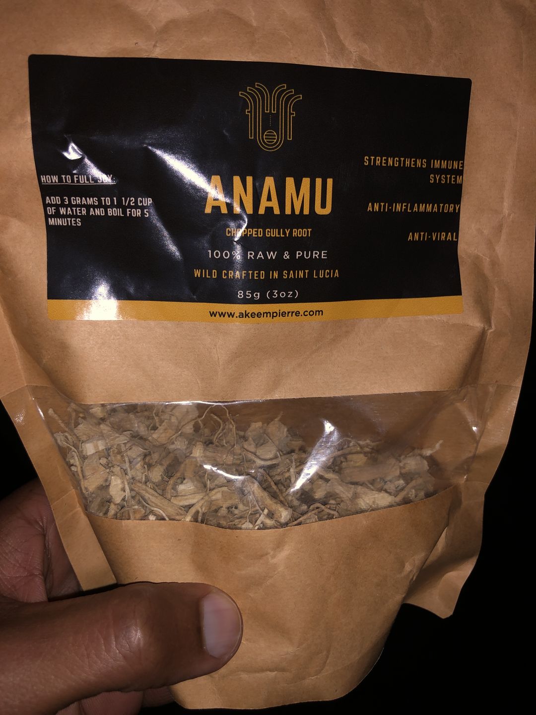 Customer photo review of Anamu Root (Gully root)