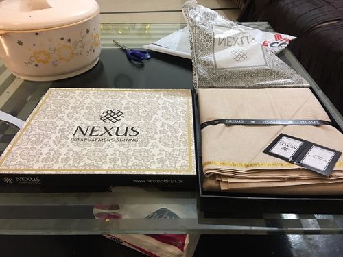 Customer photo review of Khaddar ( Biscuit ) Unstitched