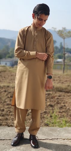 Customer photo review of Sadabahar Khaki Wash and Wear Unstitched