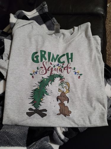 Customer photo review of Grinch Squad Long Sleeve Tee