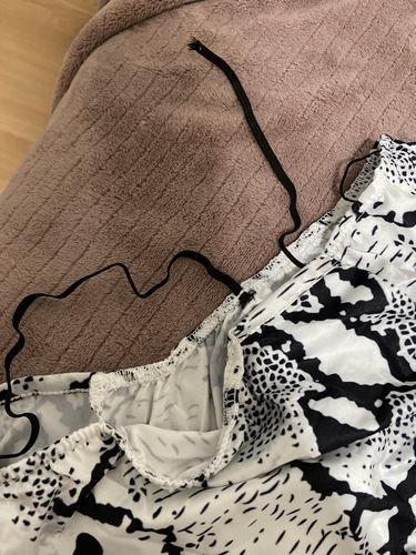 Customer photo review of Snake print crop camisole