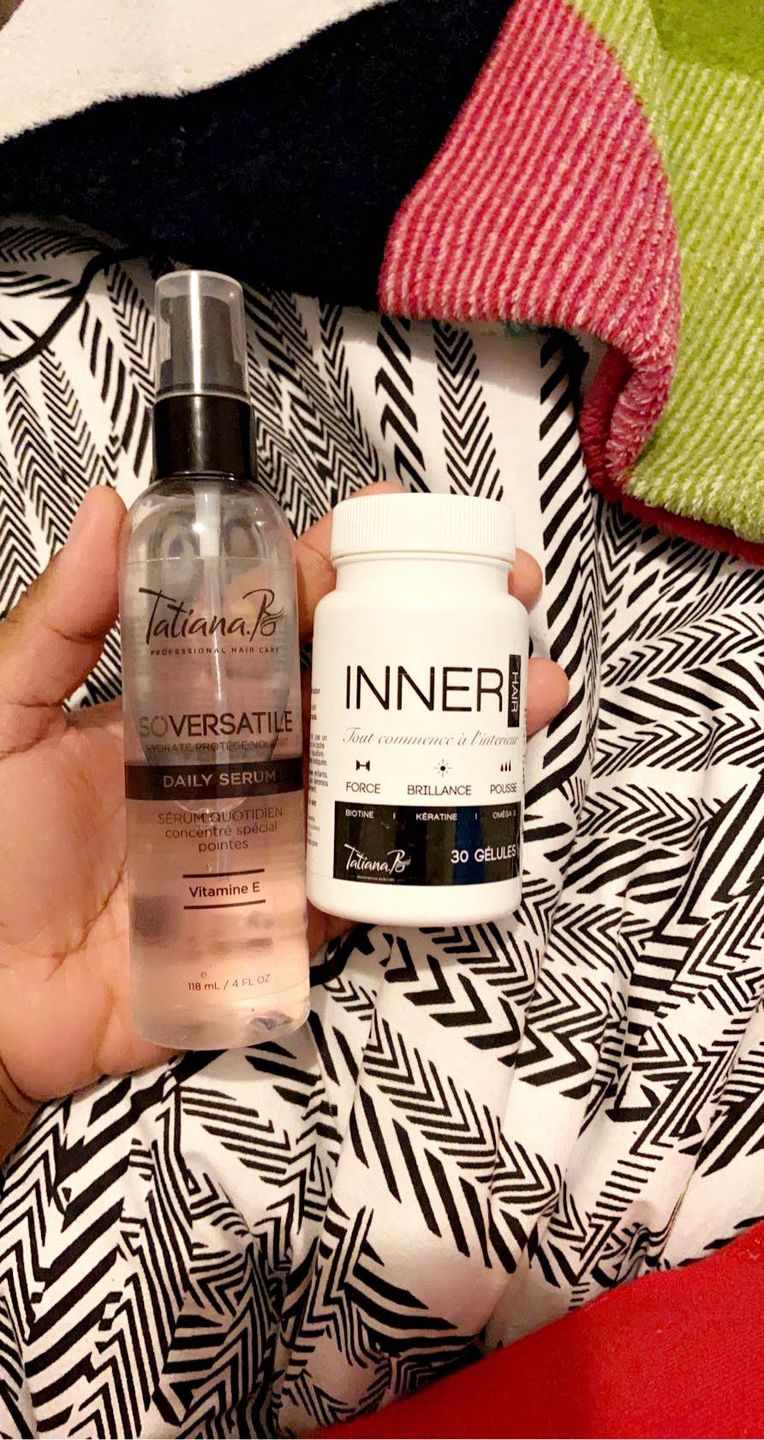 Customer photo review of INNER - VITAMINES POUR LES CHEVEUX - 1 MOIS