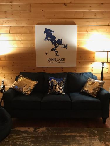 Customer photo review of Custom Lake Square Canvas