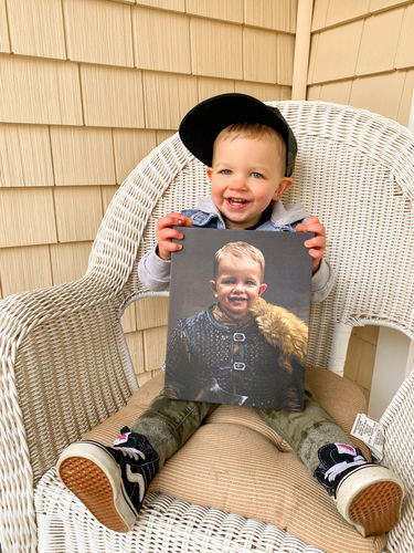 Customer photo review of The Viking Leader - Custom Canvas