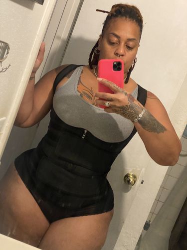 Customer photo review of LUX LATEX VEST - DOUBLE BELT