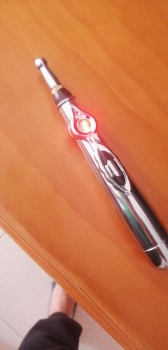 Customer photo review of Upgraded 5 Heads Electronic Acupuncture Pen Electric Meridians Laser Therapy Heal Massage Pen