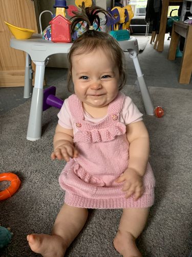 Customer photo review of Baby Mystery Knitting Box