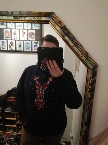 Customer photo review of BLUMENHIRSCH - BIO  - Unisex Hoodie (BASIC)
