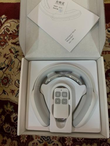 Customer photo review of Electric Wireless Smart Neck and Shoulder Massager with Pulse and Heat