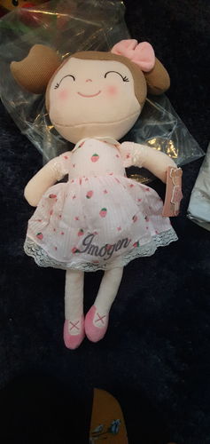 Customer photo review of Personalized Leyadoll (Pink) with Gift Bag