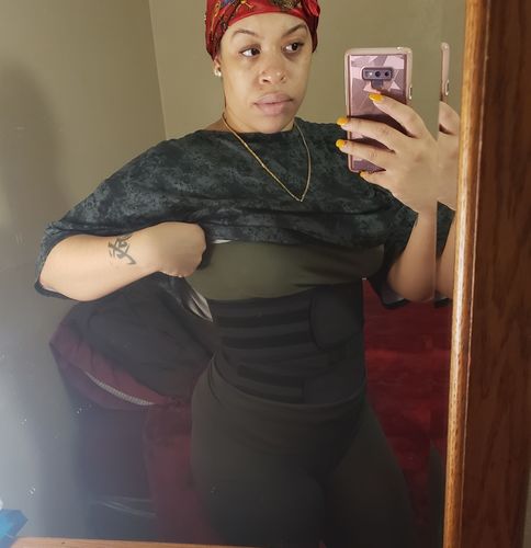 Customer photo review of LUX LATEX DOUBLE ABDOMINAL BELT