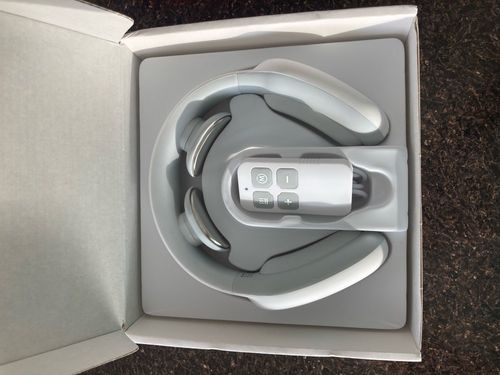 Customer photo review of Electric Wireless Smart Neck and Shoulder Massager with Pulse and Heat