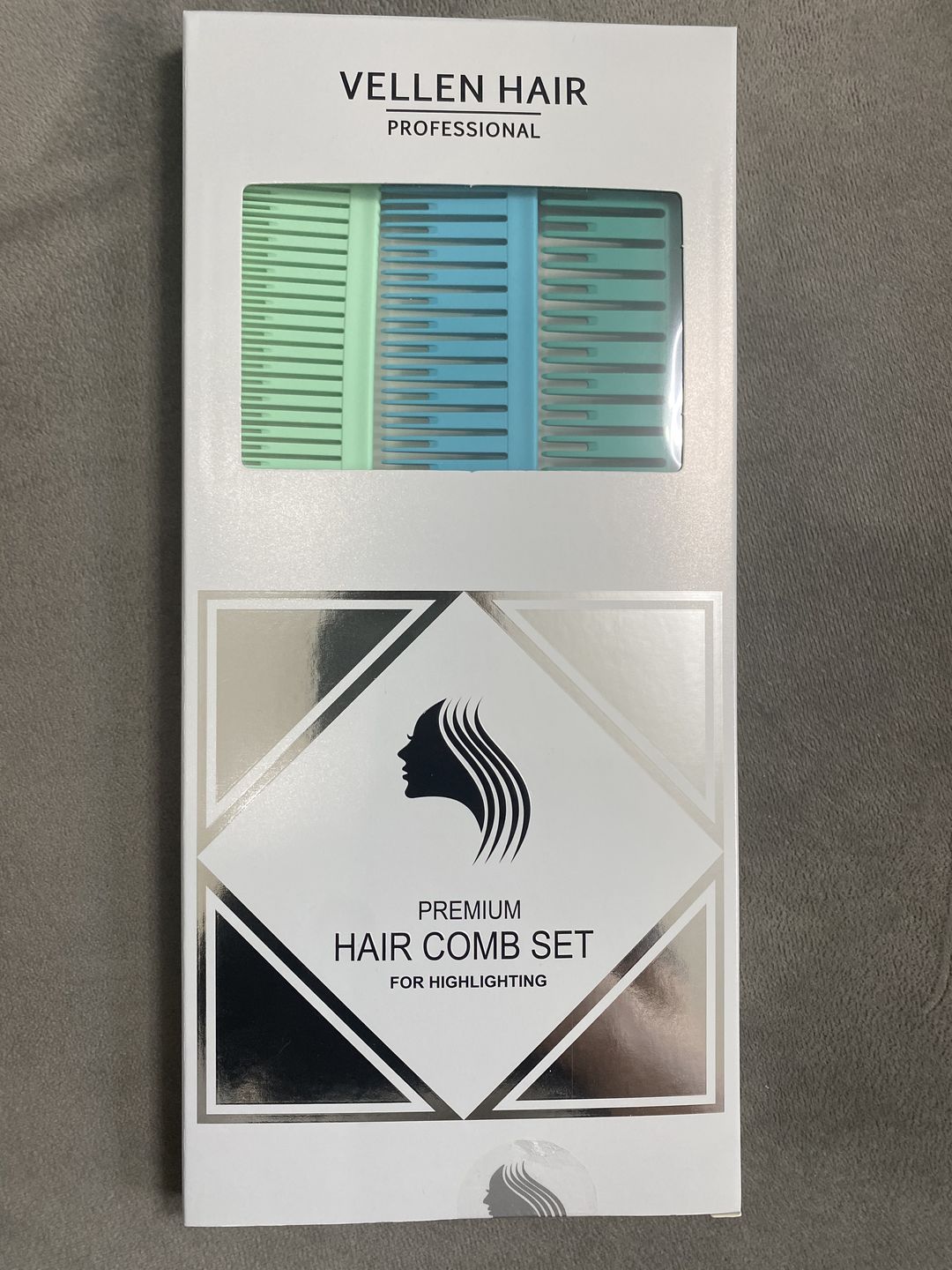 Customer photo review of PREMIUM RAT TAIL COMB SET / 3 Sizes with Special Design / Perfect for Babylights, Balayage and Highlights