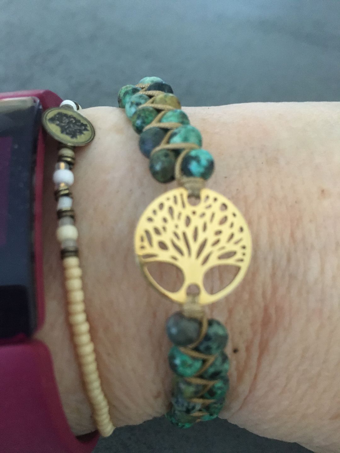 Customer photo review of LEBENSBAUM Armband aus Afrikanischen Jaspissteinen