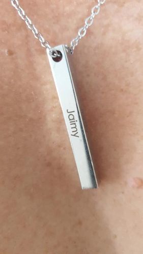 Customer photo review of LOANYA personalisierbare Barrenkette