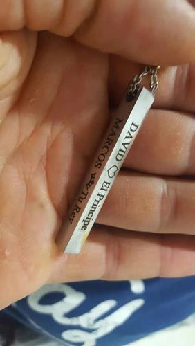 Customer photo review of LOANYA personalisierbare Barrenkette