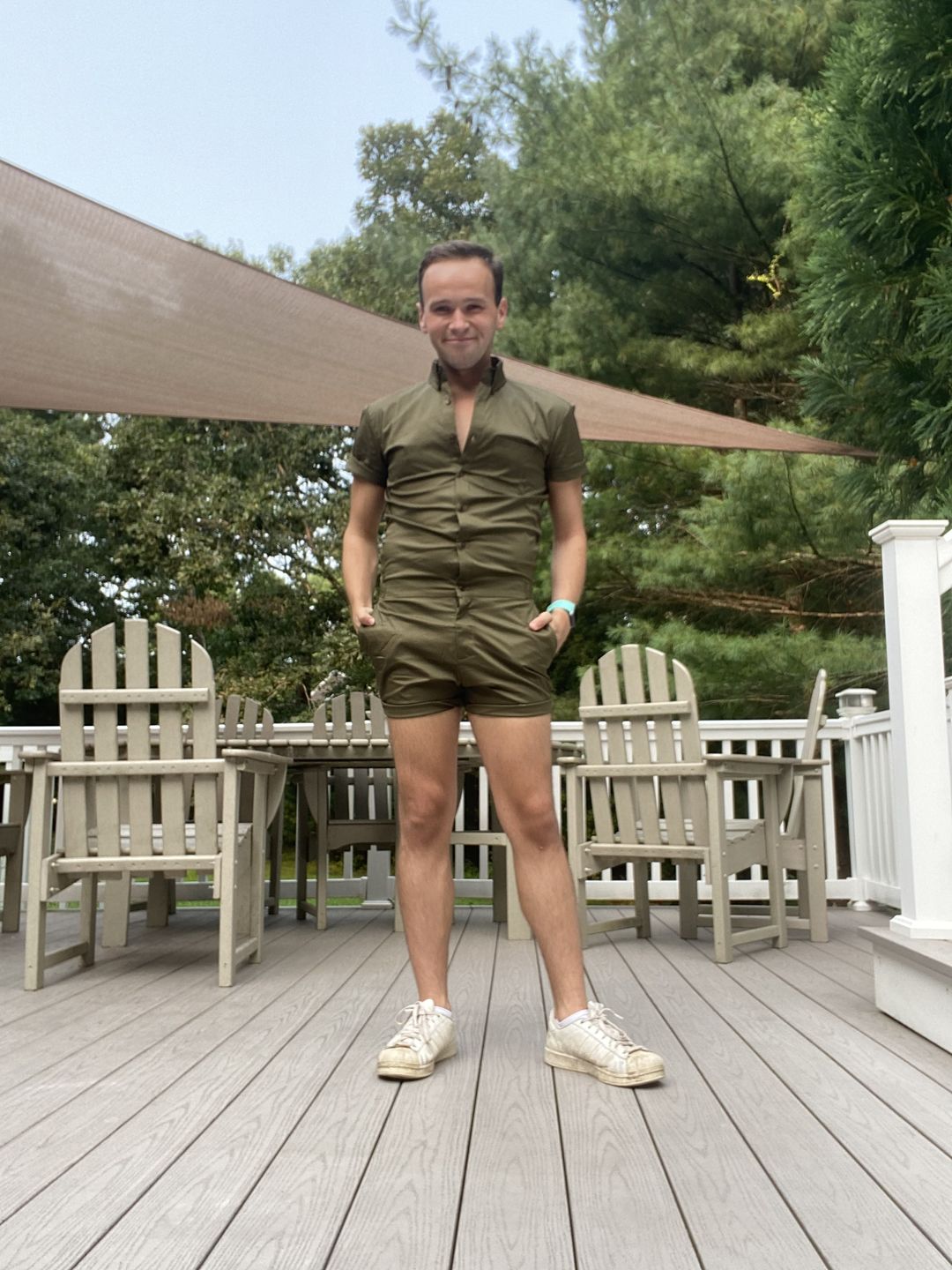 Customer photo review of Olive Mens Romper