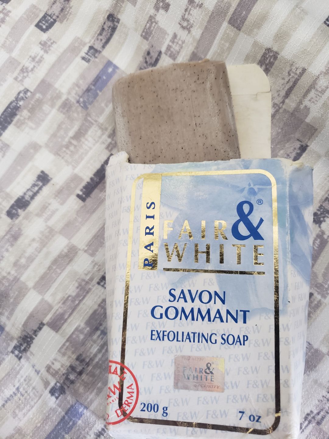 Customer photo review of Fair and White Original Exfoliating Soap 200 gm / 7 oz