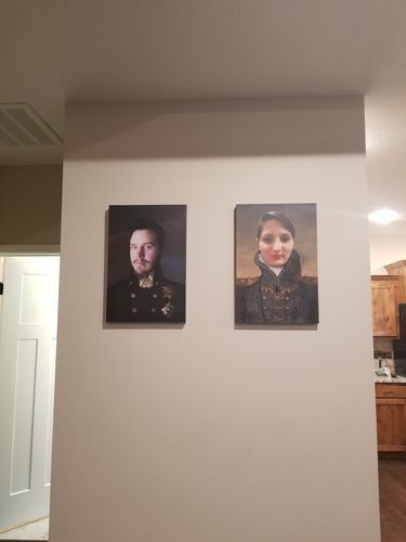 Customer photo review of The Captain - Custom Canvas