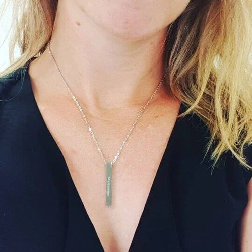 Customer photo review of LOANYA personalisierbare Barrenkette