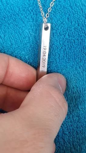 Customer photo review of LOANYA personalisierbare Barrenkette