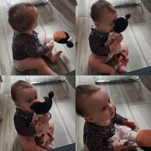 Customer photo review of Personalized Leyadoll (Strawberry) with Gift Bag - 2 Skin Tones