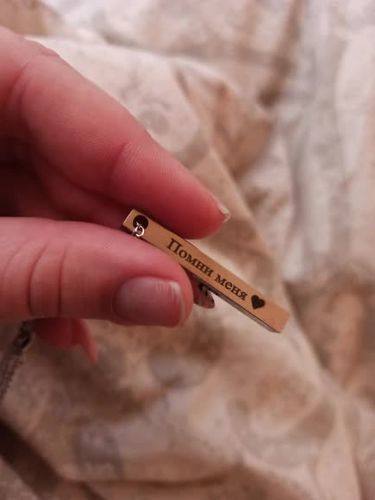 Customer photo review of LOANYA personalisierbare Barrenkette