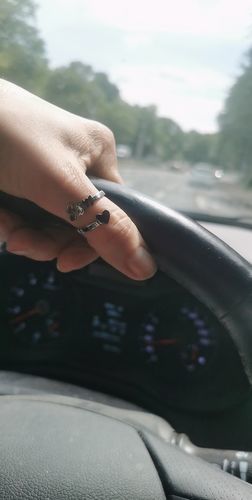 Customer photo review of LOANYA Ring mit persönlichem Namen