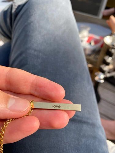 Customer photo review of LOANYA personalisierbare Barrenkette