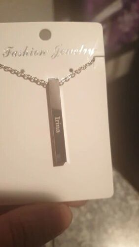 Customer photo review of LOANYA personalisierbare Barrenkette