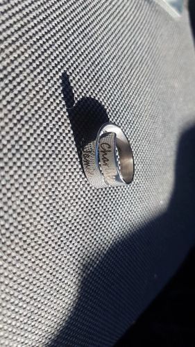 Customer photo review of LOANYA Partnerring mit zwei personalisierten Namen