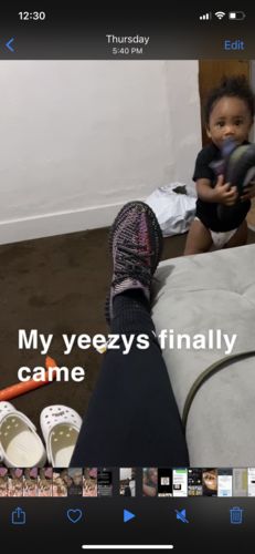 Customer photo review of Adidas Yeezy Boost 350 V2 Yecheil (Non Reflective)