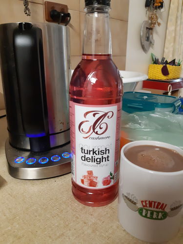 Customer photo review of Turkish Delight Coffee Syrup