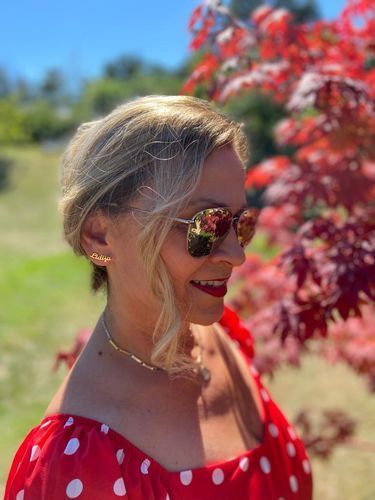 Customer photo review of LOANYA personalisierte Ohrringe