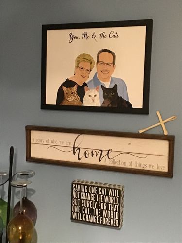 Customer photo review of Custom Framed Family Portrait