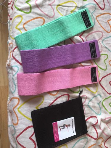 Customer photo review of Bandes élastiques 3 niveaux en tissu™
