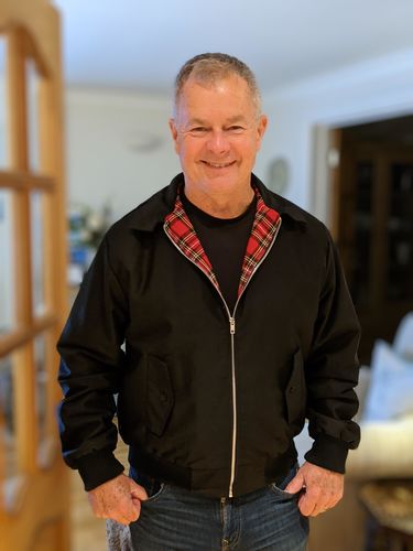 Customer photo review of Mens Classic Harrington Jacket - Black